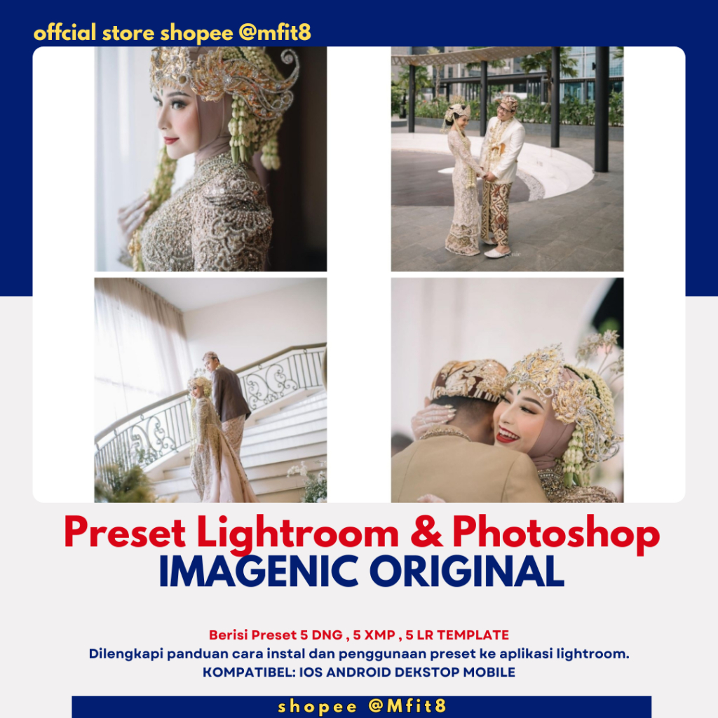 Preset Lightroom & Photosop IMAGENIC ORIGINAL