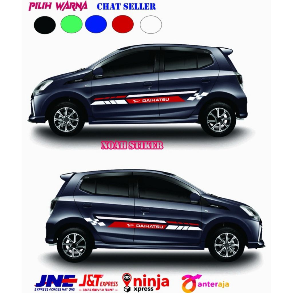 Sticker mobil ayla-agya sticker list terlaris mobil ayla-agya stiker mobil ayla-agya keren
