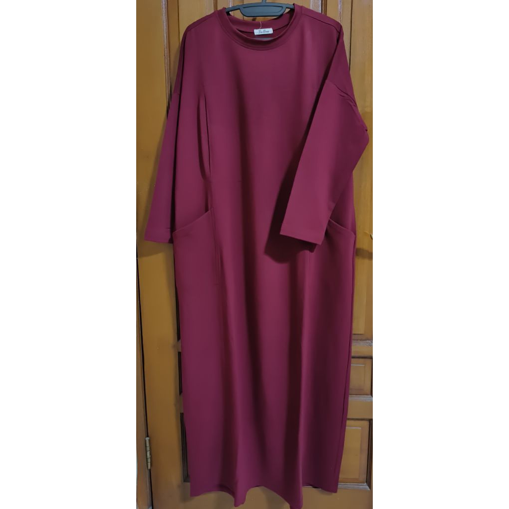 Preloved Dress Menyusui Bukaan Kanan Kiri Fixpose