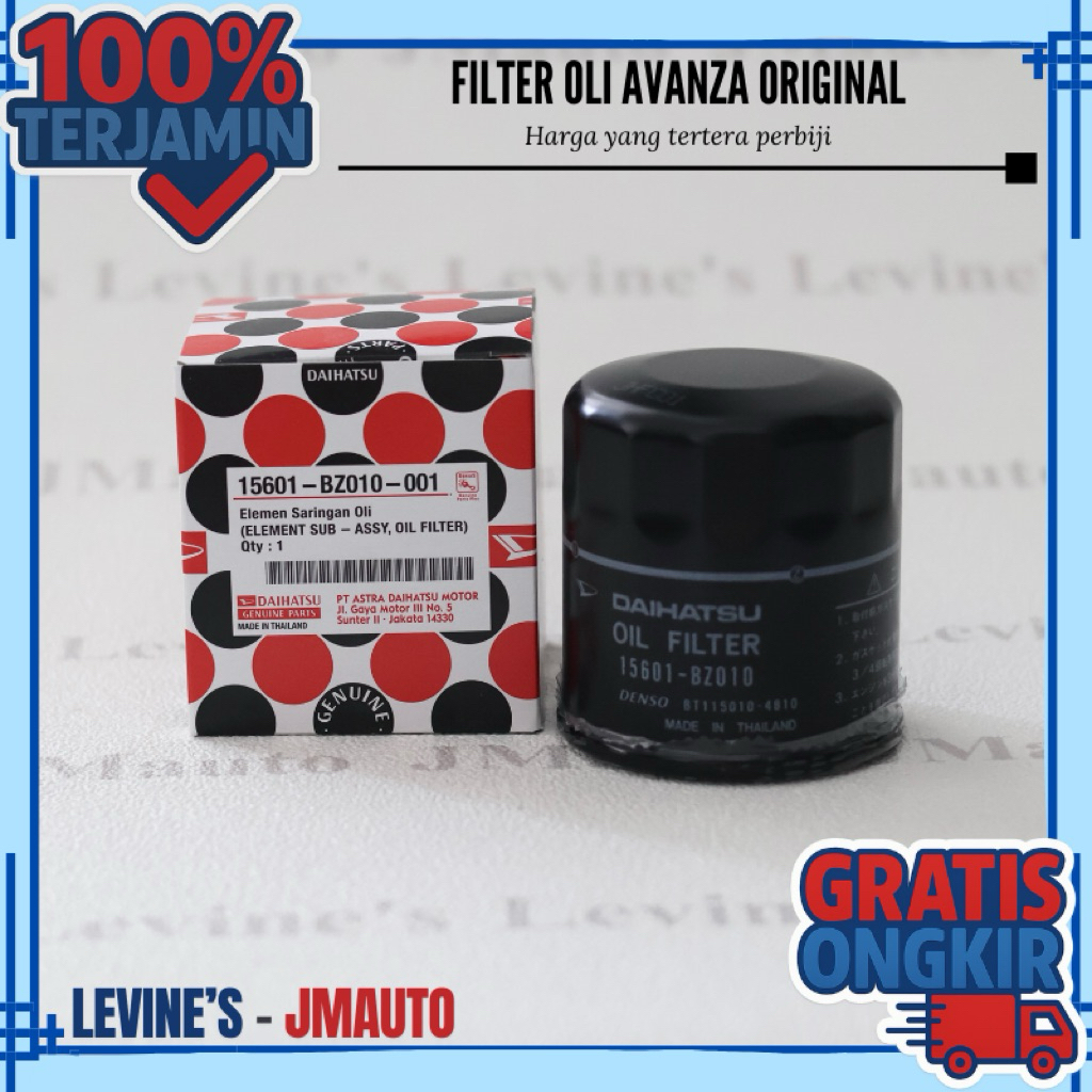 filter oli avanza original 15601-BZ010-001 / filter oli xenia original / filter oli rush original / 