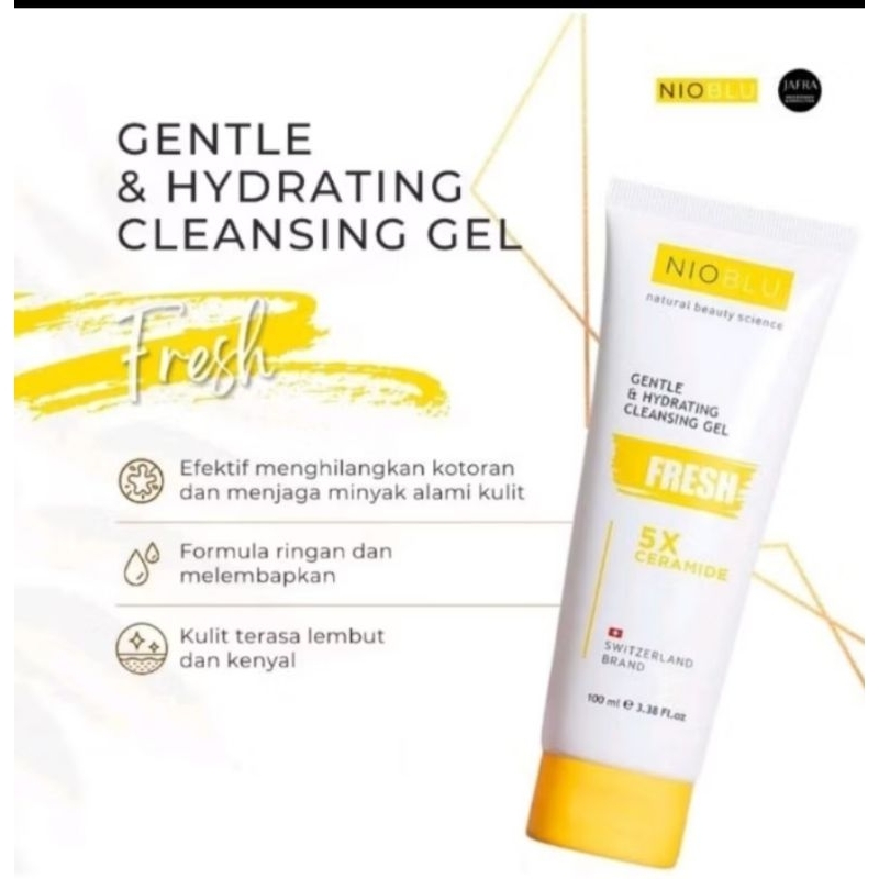 Nioblu Gentle & Hydaring Cleansing Gel / Jafra Royal Boost Gel Cleanser