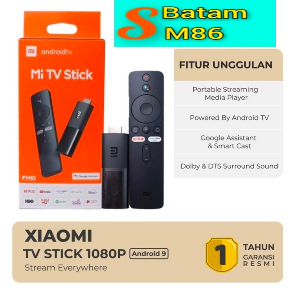 XIAOMI MI TV STIK ANDROID FHD GARANSI RESMI (BATAM)