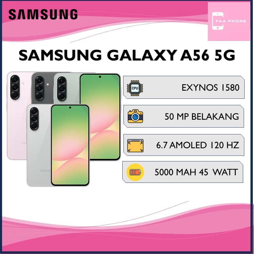SAMSUNG GALAXY A56 5G RAM 12GB ROM 256GB