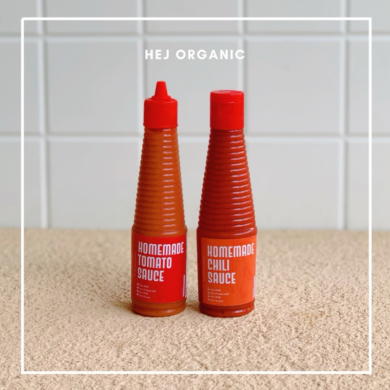 

Homemade Saus Tomat & Saus Cabai Natural Egg Free Dairy Free 145 Ml