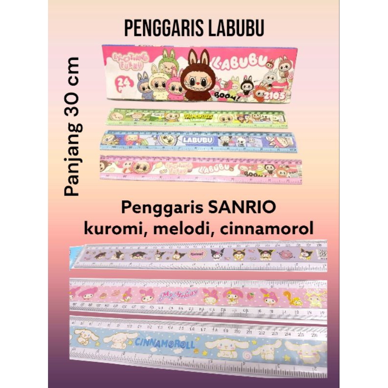 

PENGGARIS KUROMI SANRIO dan LABUBU karakter Viral 30 cm