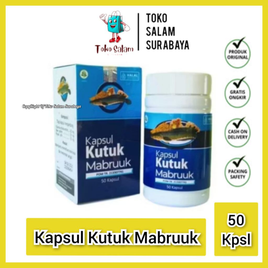 Kapsul Kutuk Mabruuk Mabruk | Kapsul Extrak Kutuk (Ikan Gabus) Mabruuk