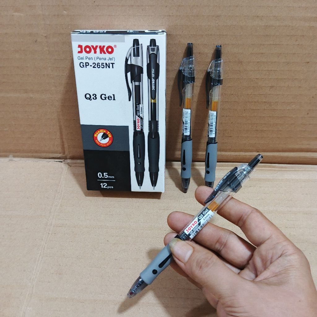 

RB 1 Pak Pulpen Joyko Gel Q3 Hitam Isi 12 Pcs
