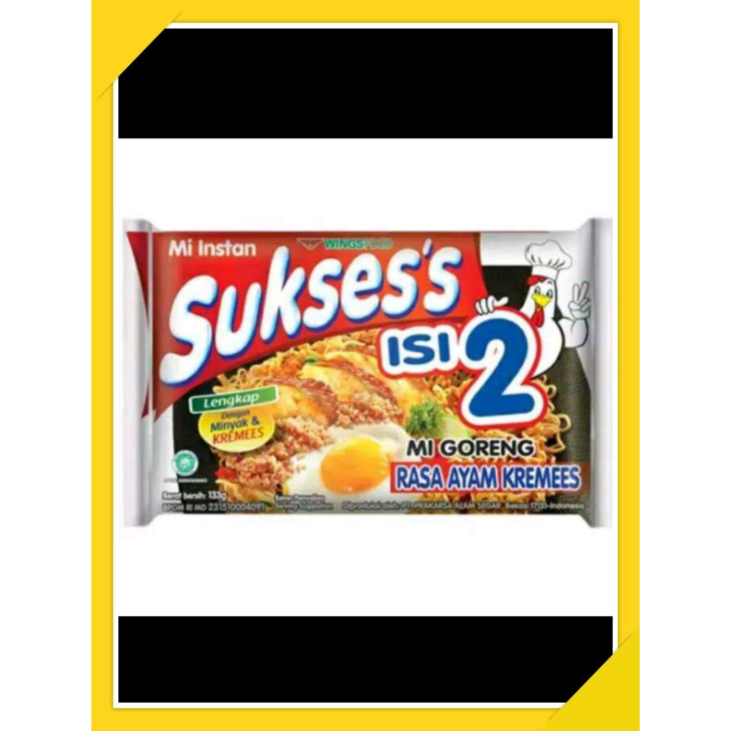 

SUKSESS mi goreng isi 2 rasa ayam kremes 133gr wingfood