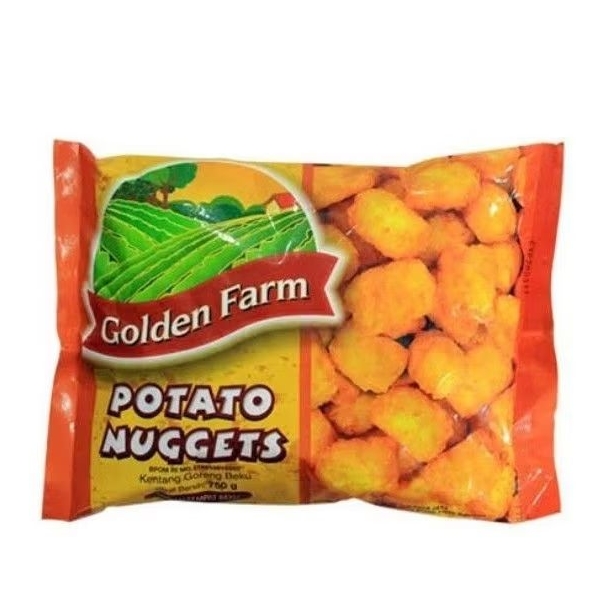 

Golden Farm Potato Nugget / Naget Kentang Frozen / Potato Tatter | Berat Bersih 750gr