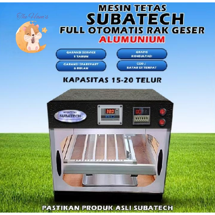 (The Ham's) FULL OTOMATIS - Mesin Tetas Telur 15 - 20 Telur Full Otomatis Penetas telur