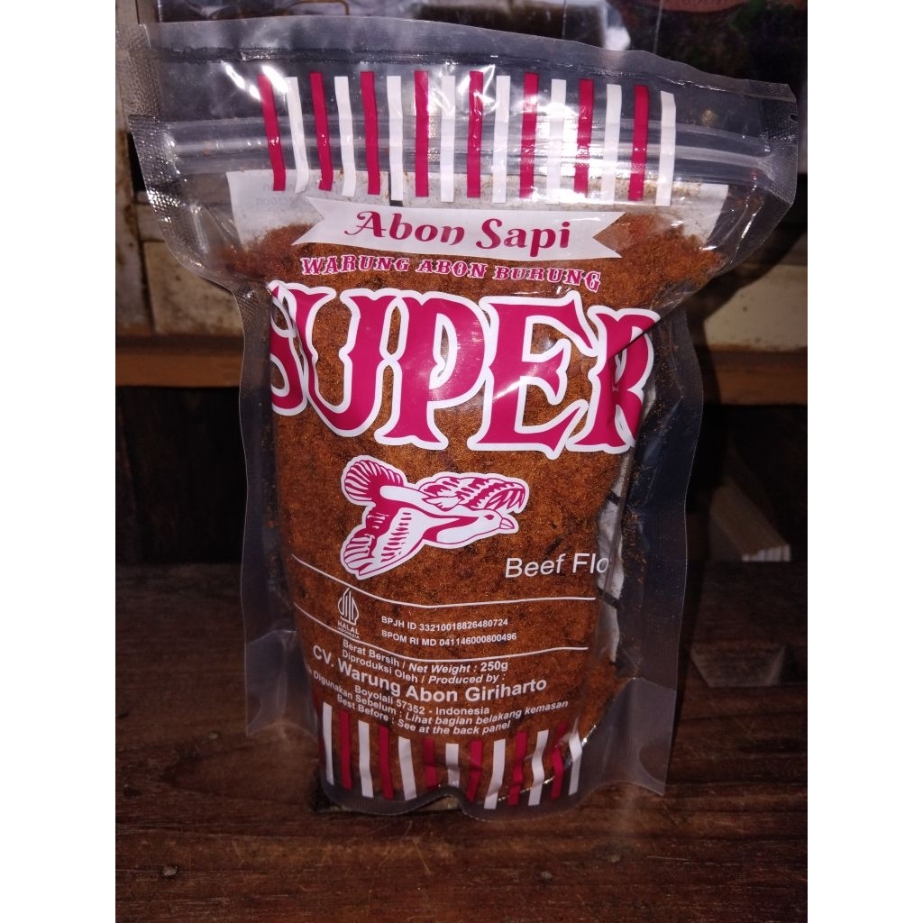 

Abon Sapi Cap Super 250 Gr