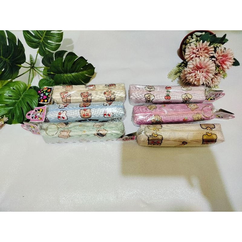 

Kotak pensil/Tepak pensil Zipper Bag Motif Beruang/Kotak Lucu Unik