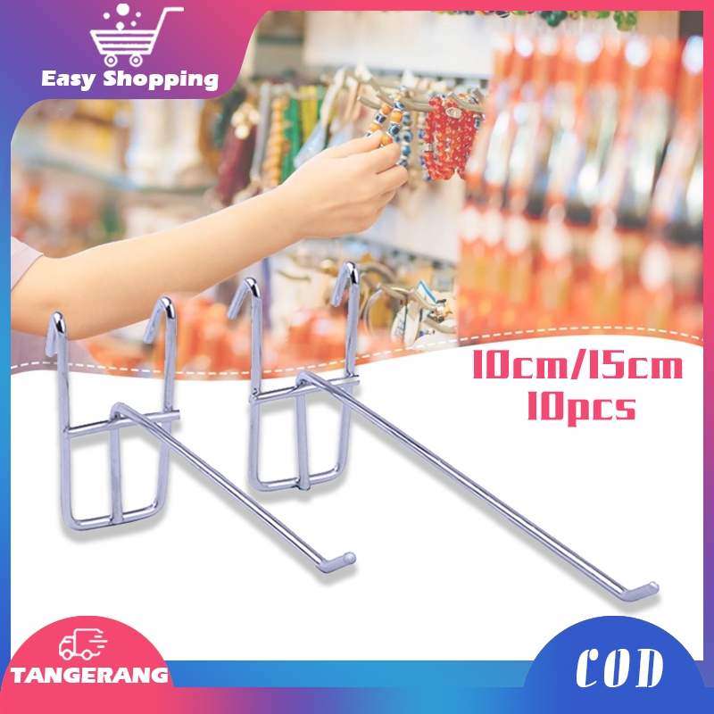 10pcs Cantolan Ram Besi 15cm 10cm Hook Ram Dinding Hook Ram Hook Ram Gantungan Besi Ram Gantungan Ho