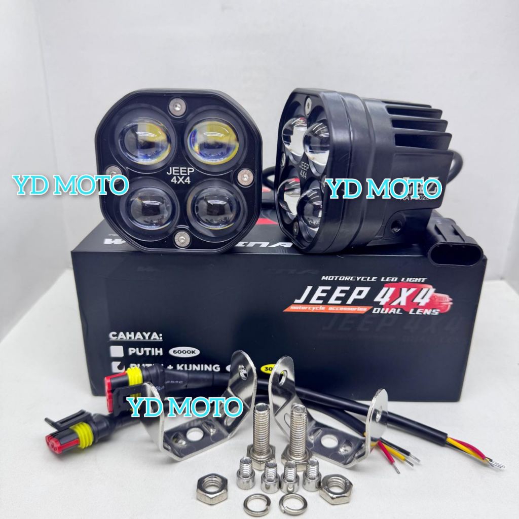 Lampu Tembak Sorot Laser Gun LED L4Z D4 40 Watt Motor/Mobil Laser Gun Sinagawa