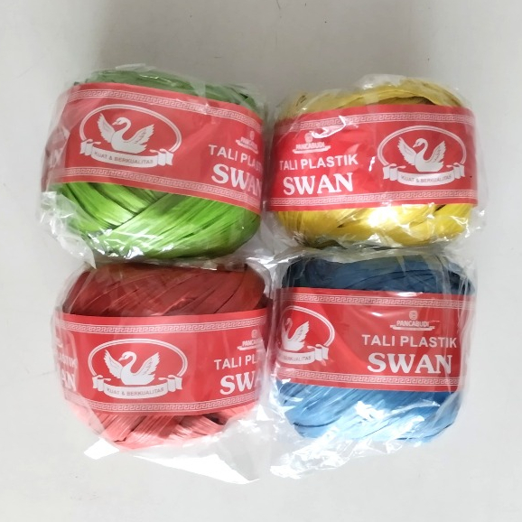 

Tali Plastik Swan 35gr Pancabudi Tali Rafia Kuat - Panjang - Hemat Kirim Warna Random