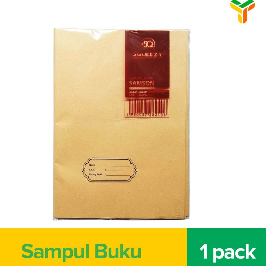 

Squeezy Sampul Buku Kraf Kwarto Polos 20Pcs R0123