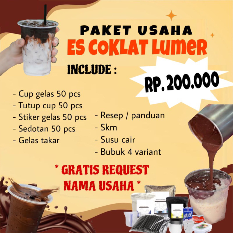 

PAKET USAHA ES NYOKLAT