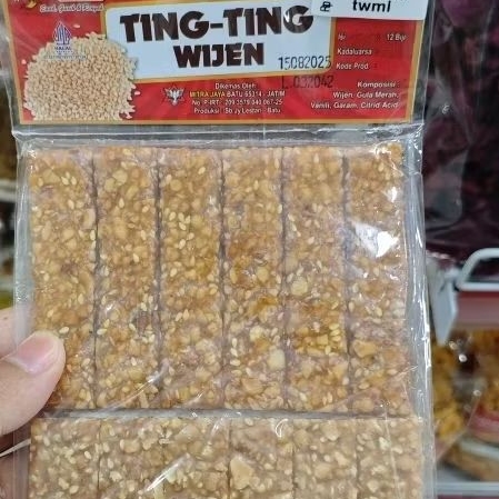 

12 Biji Ting Ting Wijen Enak Manis dan Renyah