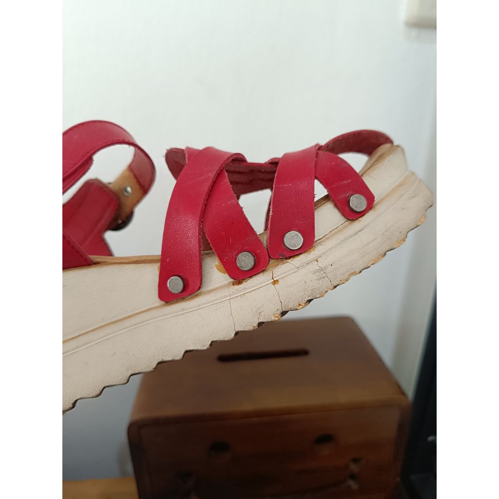 CROCODILE WEDGES PRELOVED/SENDAL CEWEK CROCODILE