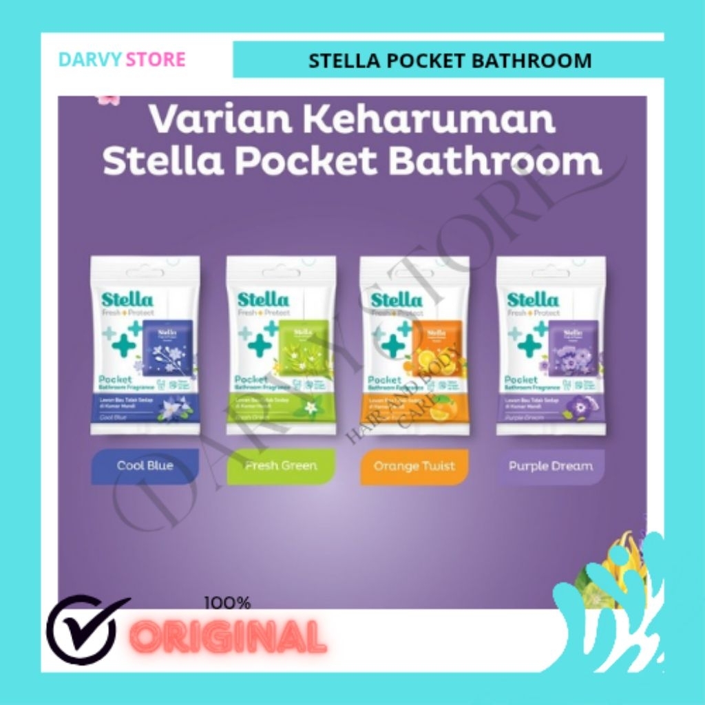 Pengharum kamar mandi|Pengharum gantung|Stella pocket|pengharum awet 1 bulan