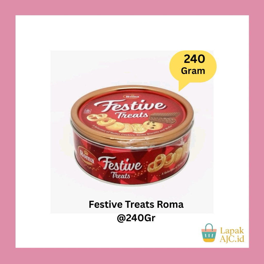 

Festive Treats Roma @240Gr Biscuit Butter Cookies Gurih Renyah