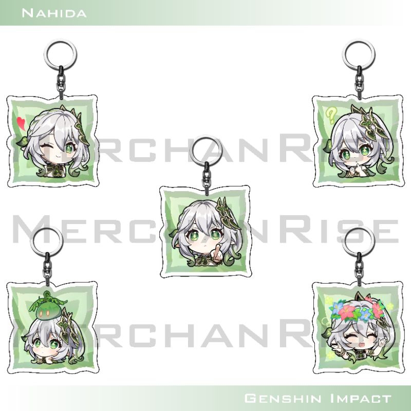 Genshin Impact Gantungan Kunci Akrilik Keychain Acrylic Nahida