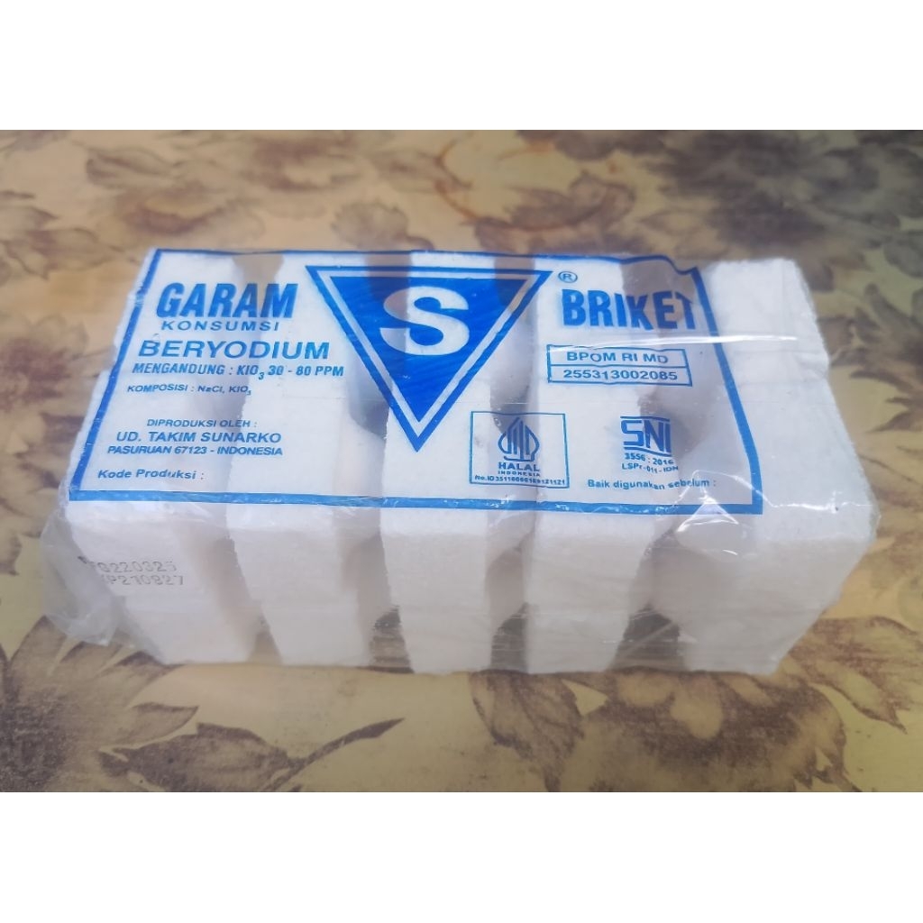

Briket Garam Kotak 500gr