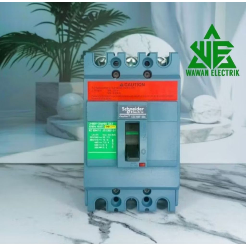 MCCB EZC SCHNEIDER 3PHASS 35A. ORIGINAL 