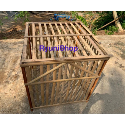 kurungan ayam kotak murah /kandang ayam bangkok / kandang bambu bongkar pasang / kandang ayam / kand