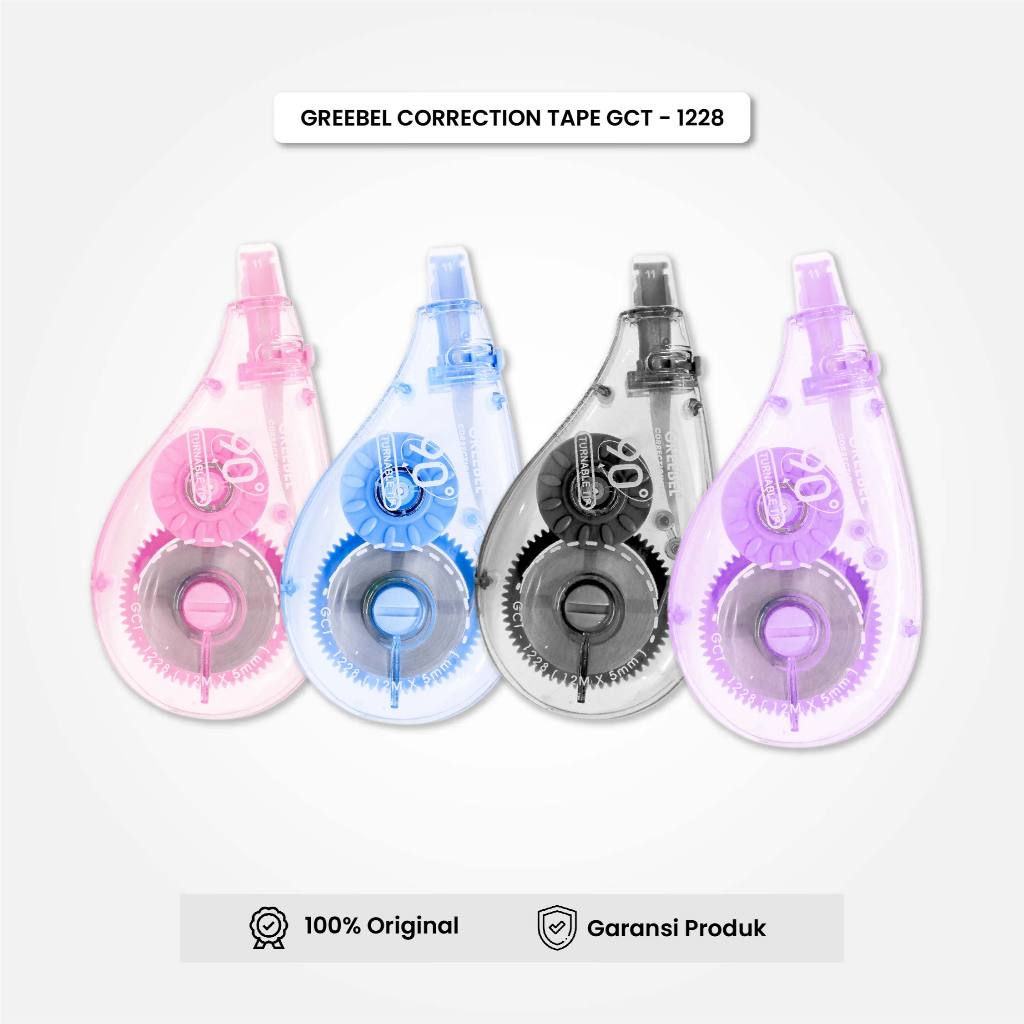 

Correction Tape Tip Ex Kertas GCT - 1228 / Correction Tape GREEBEL