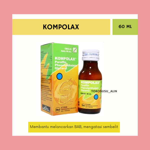 KOMPOLAX EMULSI 60 ML / PELANCAR BAB / MENGATASI SEMBELIT ANAK & DEWASA