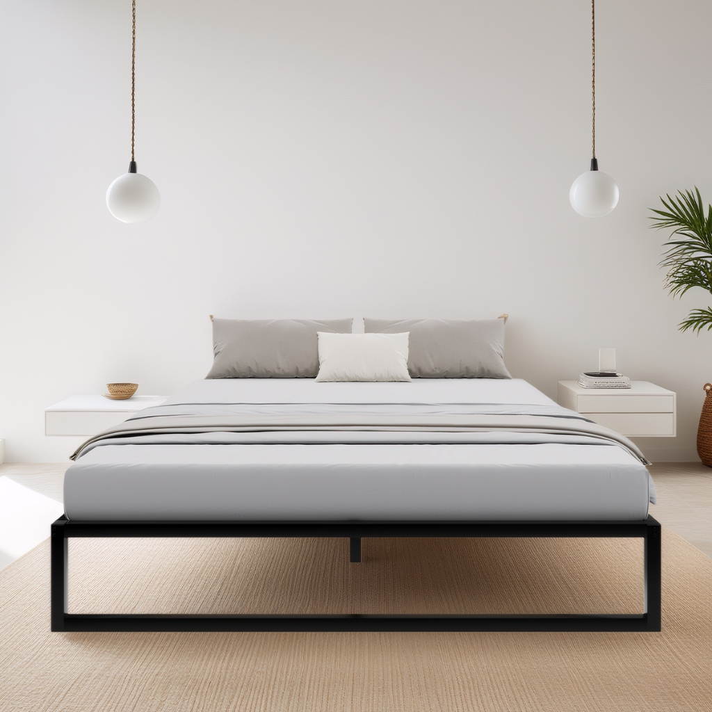 ​Novilla Rangka Tempat Tidur Minimalis Anti Karat Pasang Cepat Tanpa Bor Baut Rangka Baja Kokoh Bant