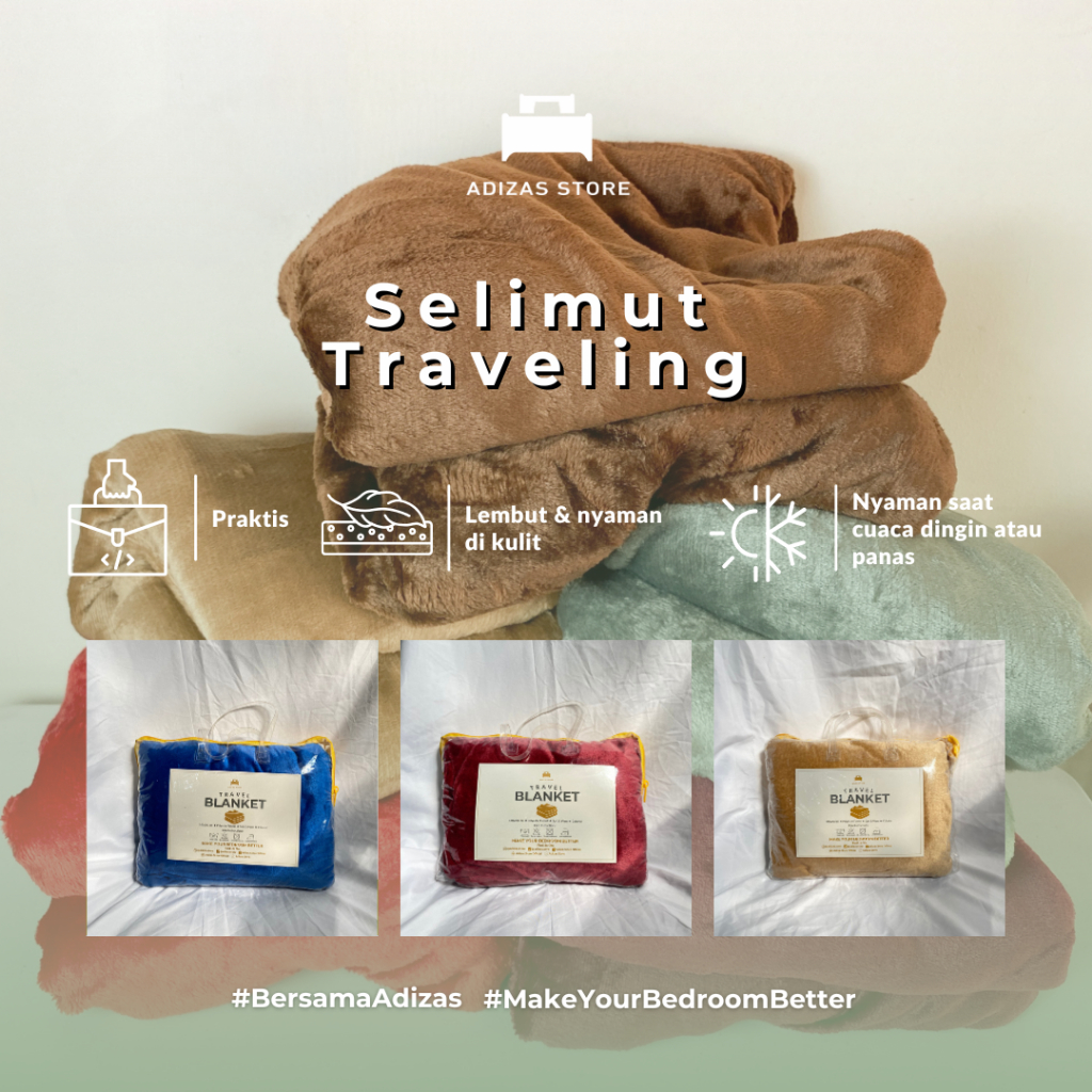 Adizas Store - Selimut Traveling / Selimut Polos - Selimut Hotel