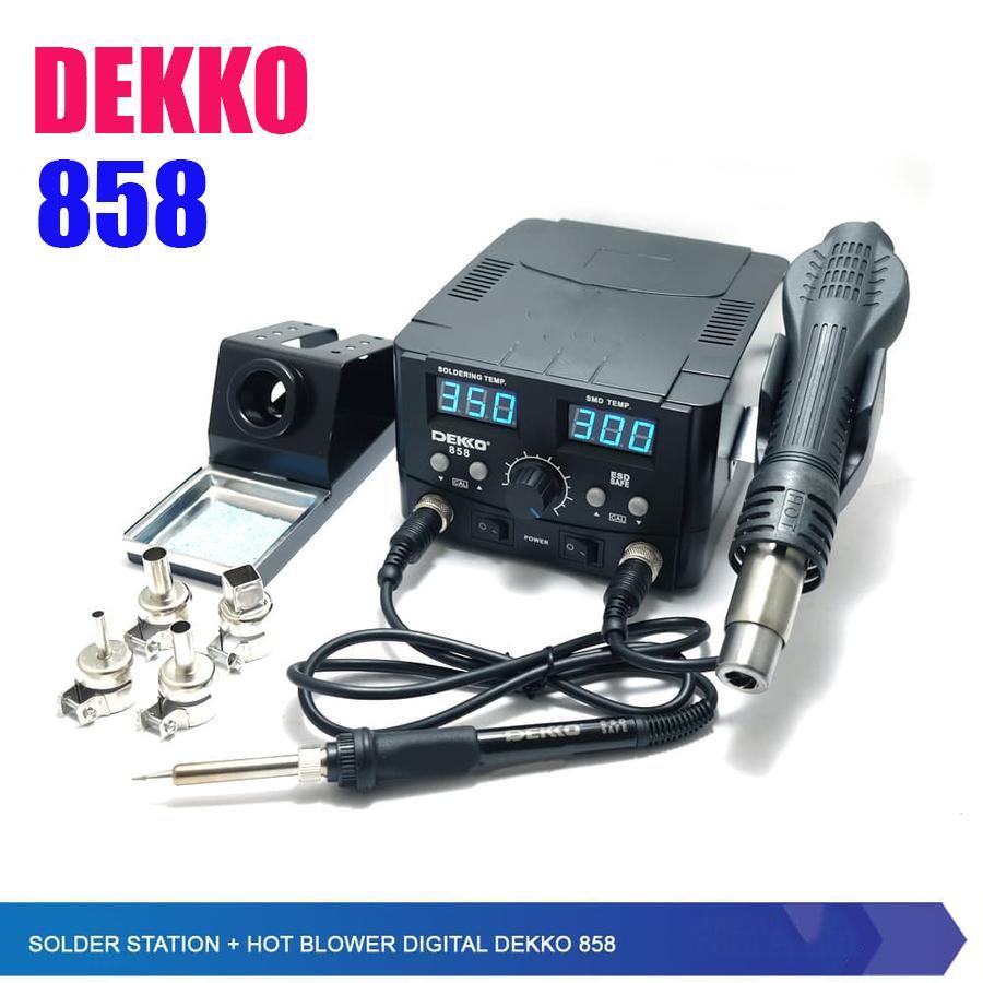 Dekko 858 Soldering station + hot blower air heater solder uap