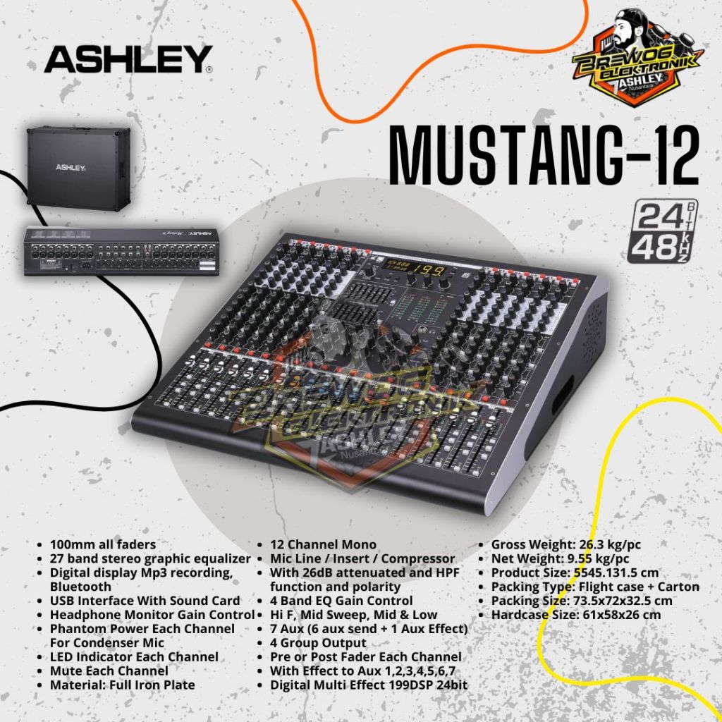 MIXER MUSTANG 12 ASHLEY