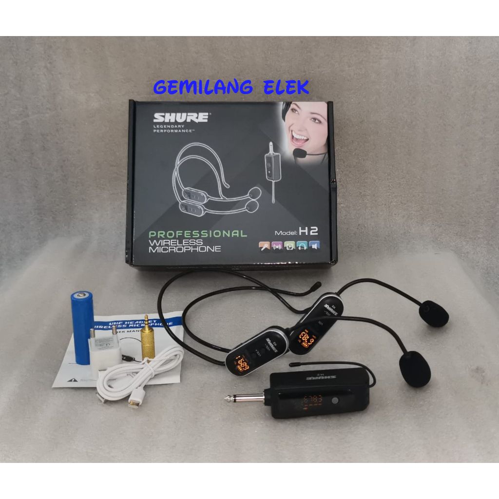 Mic Wireless Headset/ Bando SHURE H 2
