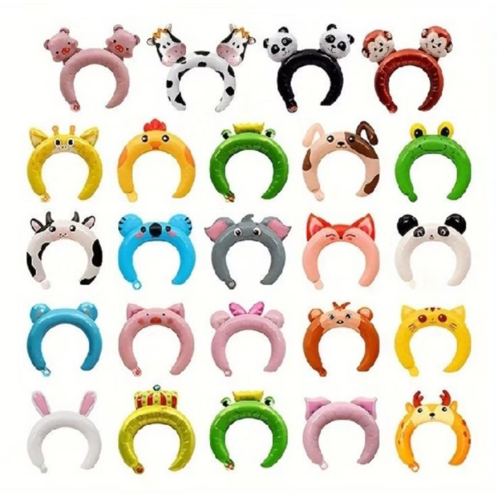 BALON BANDO / HEAD BAND BALLOON FOIL ANIMAL / BANDO BALON FOIL ANIMAL/BANDO ANIMAL / BANDO FOIL