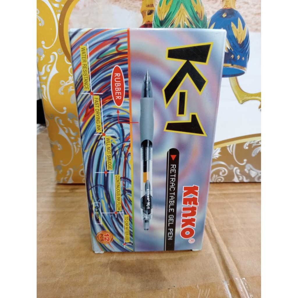 

JUAL PEN GEL KENKO K-1 12PCS / PULPEN GEL 0.5ML HITAM
