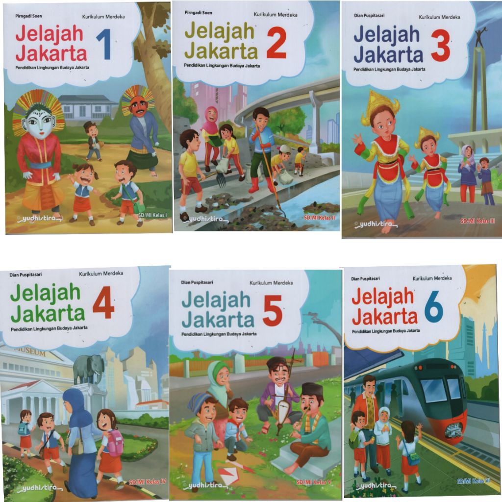 Original Jelajah Jakarta PLBJ SD Kelas 1 2 3 4 5 6  Revisi Kurikulum Merdeka Revisi Yudhistira