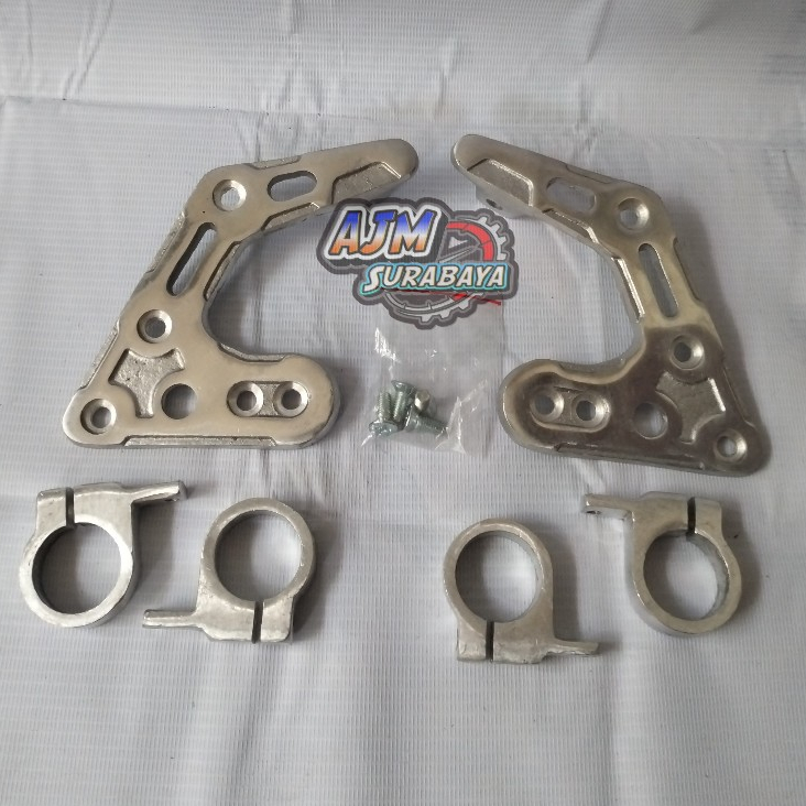 BREKET KUPINGAN PANGKON LAMPU DEPAN RX KING BPRO CNC DUDUKAN LAMPU BREKET LAMPU AS 33 AS 31 NINJA VI