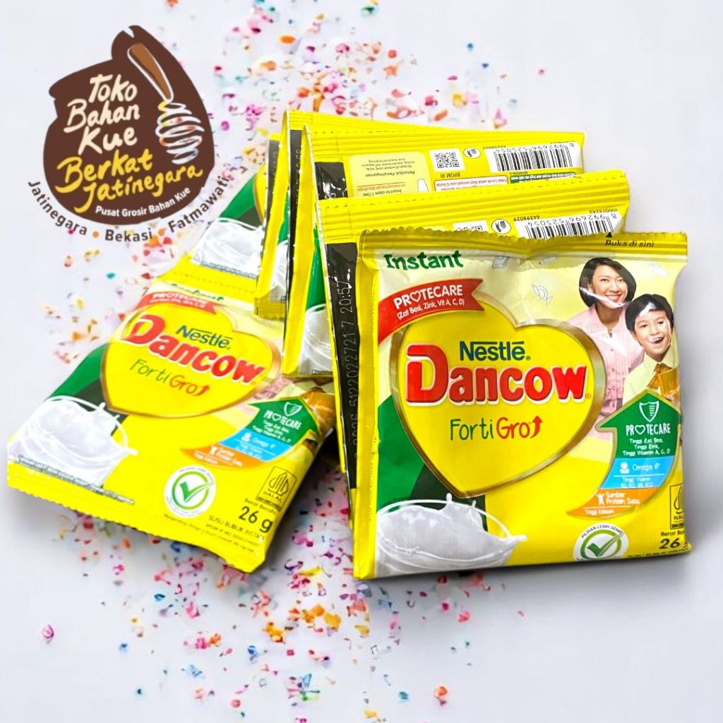 

SUSU BUBUK DANCOW KEMASAN SASET 26 GR / RENCENGAN ISI 10