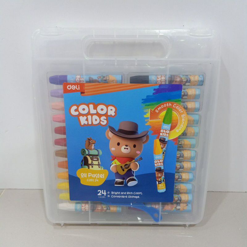 

Deli Color Kids Krayon Oil Pastel Isi 24pc