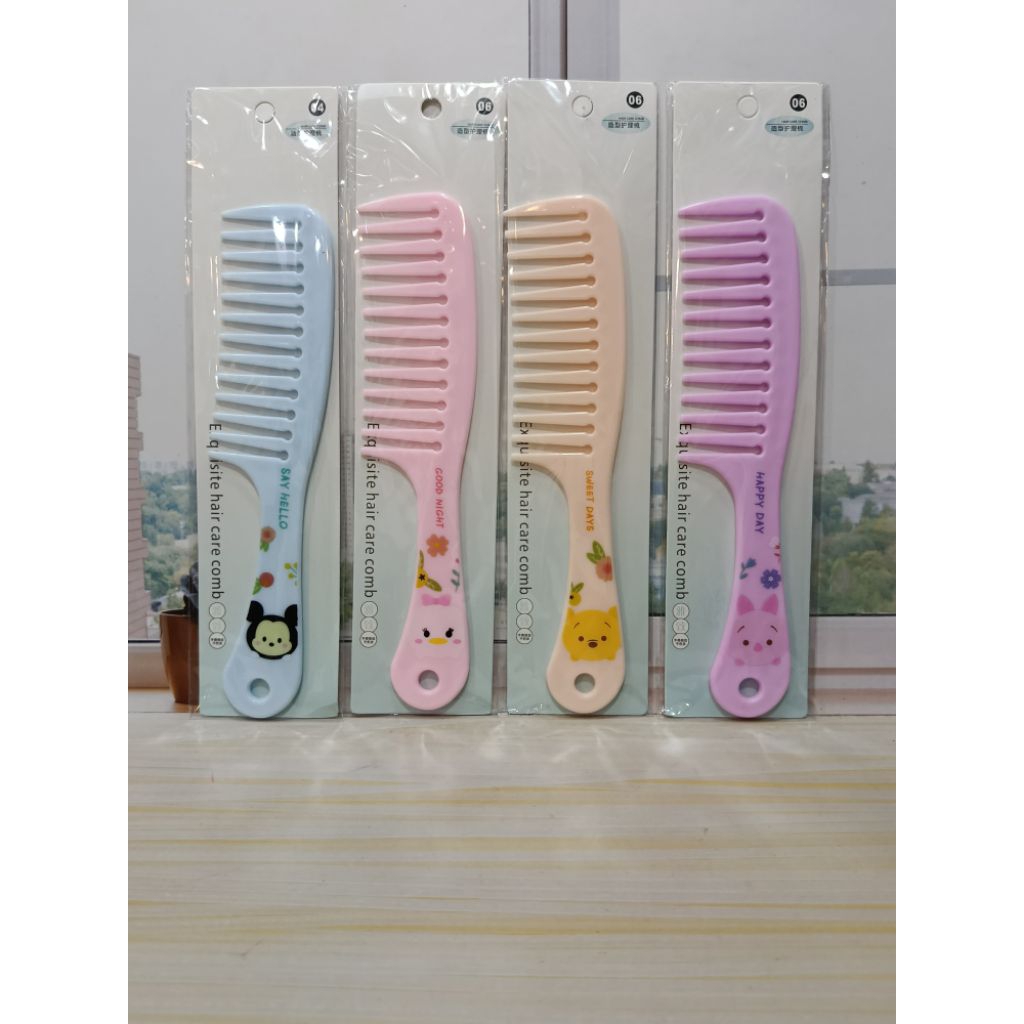 Sisir Rambut Renggang Korea / Sisir Karakter Lucu
