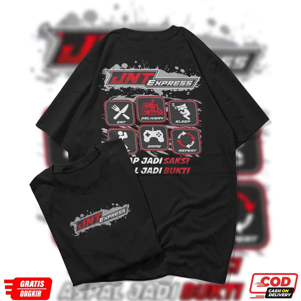 T-SHIRT PRIA KAOS KURIR JNT EXPRESS - BAJU KAOS KURIR - KAOS DTF MOTIF -KAOS KURIR - MOTIF KEREN----