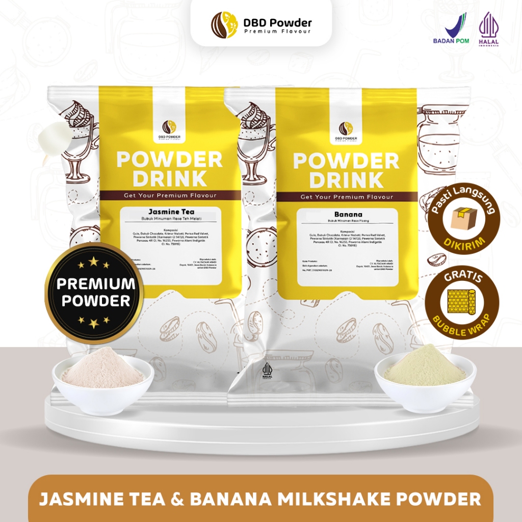 

Paket Bundling - Bubuk Minuman Jasmine Tea + Bubuk Minuman Banana 1kg
