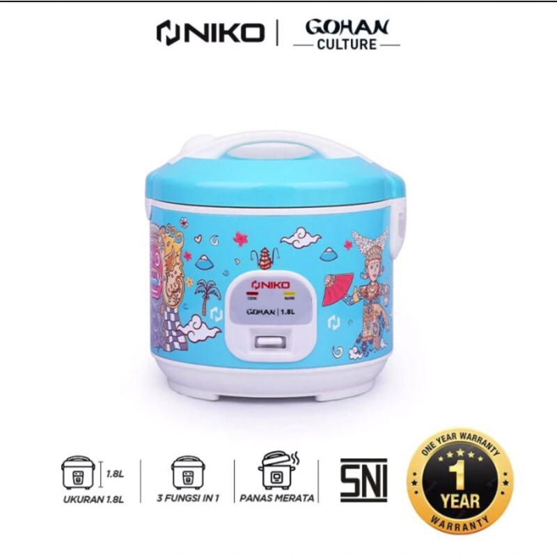 NIKO RICE COOKER 1.8L GOHAN