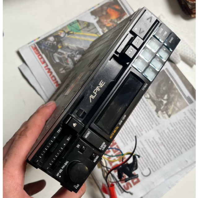 Alpine 7279 head unit single din 90s