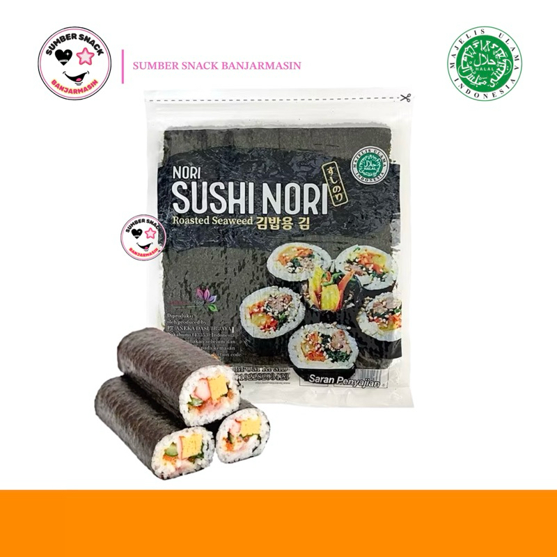 

Sushi Nori Roasted Seaweed Pack (Isi 10 Lembar/Pack) (25g)