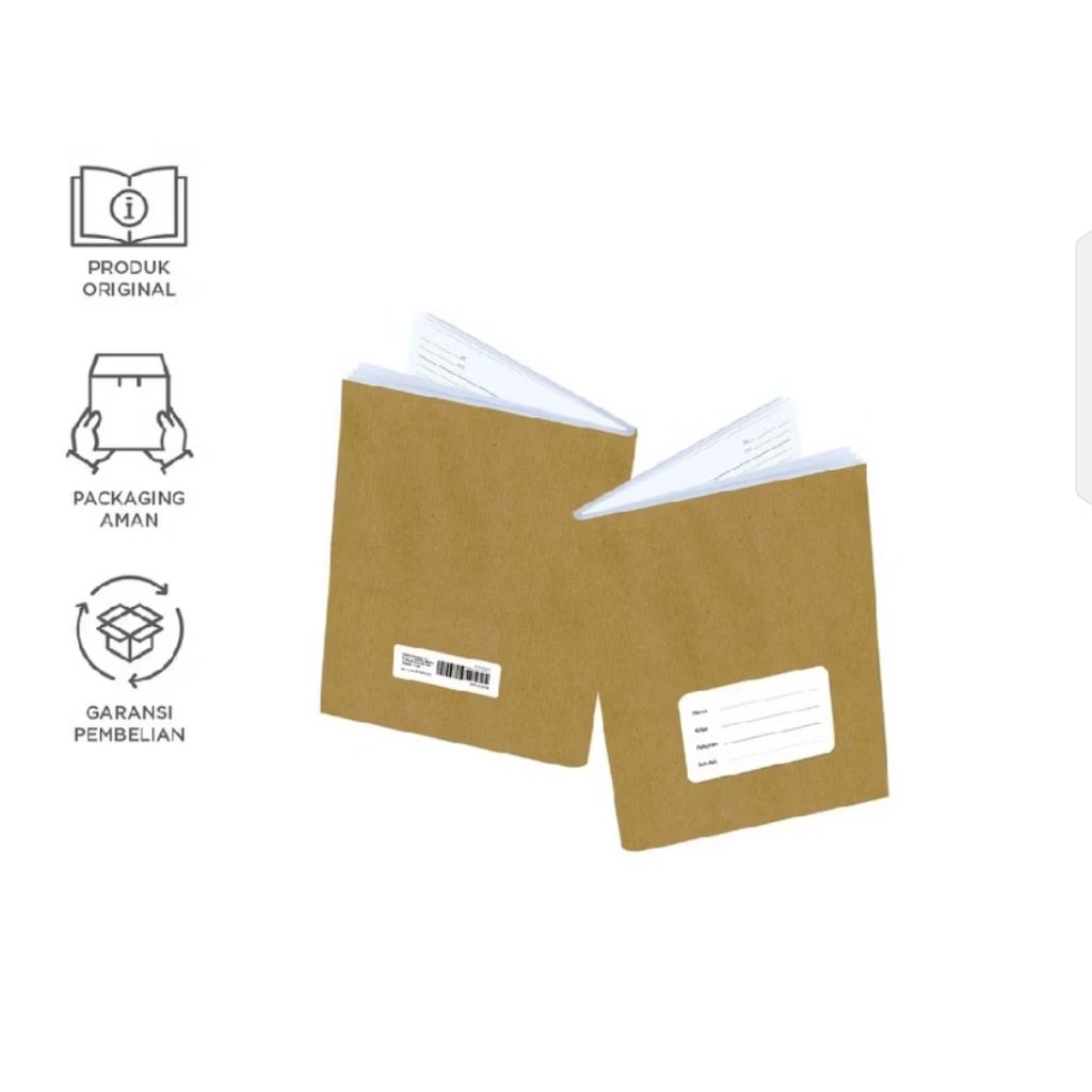 

Buku Tulis B5 (Boxy) Sampul Coklat 42 Lembar Isi 10 Pcs