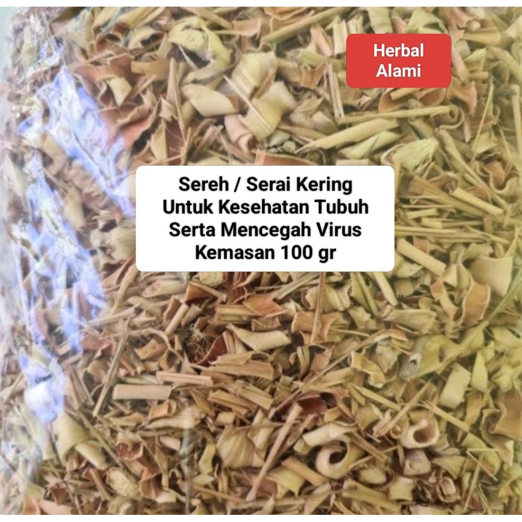 

Sereh / Serah Kering 100 gr untuk Anti virus dan kesehatan Tubuh